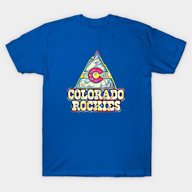 Colorado Rockies Hockey T-Shirt by Kitta’s Shop